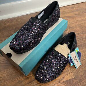 Glitter Toms Size 7.5 NWT